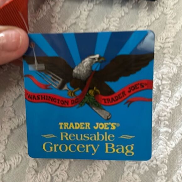 Trader Joe’s Plastic Reusable Shopping Tote Bag 6 Gallon Washington DC - Picture 13 of 14